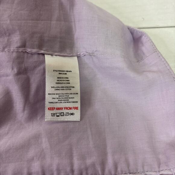 NWT Jason Wu Lavender Shimmer Crop Tie Front Bustier Top Size XL CC0555 - Picture 7 of 7